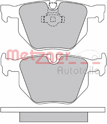 Metzger 1170105 Brake Pad Set, disc brake 1170105