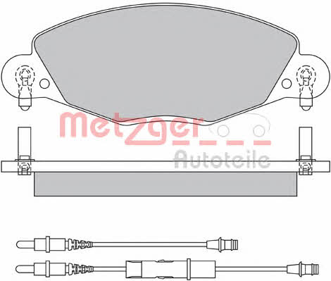 Metzger 1170437 Brake Pad Set, disc brake 1170437