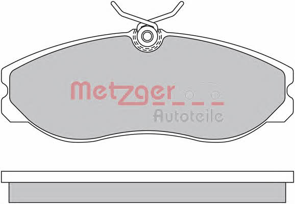 Metzger 1170451 Brake Pad Set, disc brake 1170451