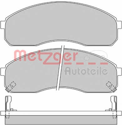Metzger 1170501 Brake Pad Set, disc brake 1170501