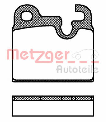 Metzger 1170807 Brake Pad Set, disc brake 1170807