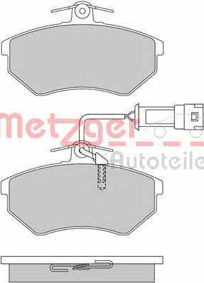 Metzger 1170412 Brake Pad Set, disc brake 1170412