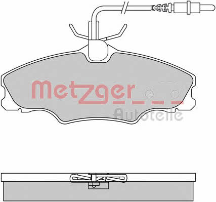Metzger 1170552 Brake Pad Set, disc brake 1170552
