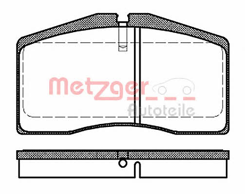 Metzger 1170728 Brake Pad Set, disc brake 1170728