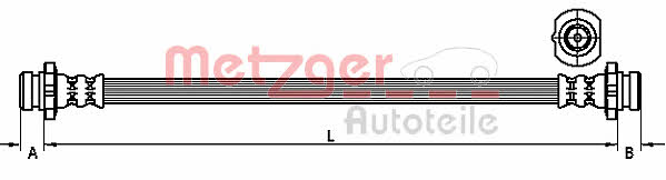 Metzger 4111272 Brake Hose 4111272