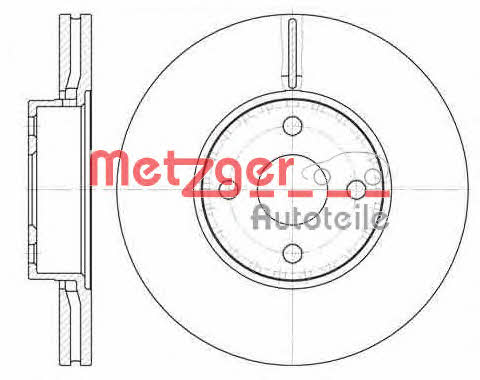 Metzger 6110662 Brake disc 6110662