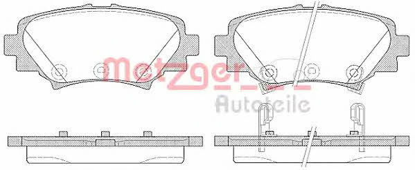 Metzger 1170801 Brake Pad Set, disc brake 1170801
