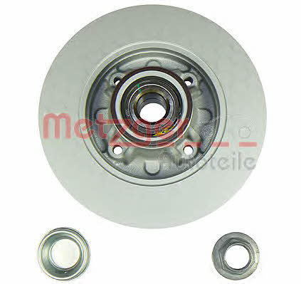 Metzger 6110725 Rear brake disc, non-ventilated 6110725