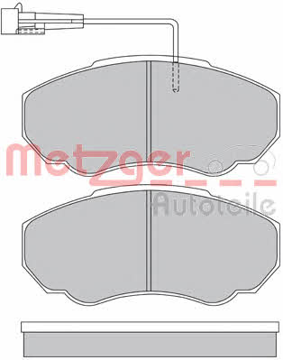 Metzger 1170227 Brake Pad Set, disc brake 1170227