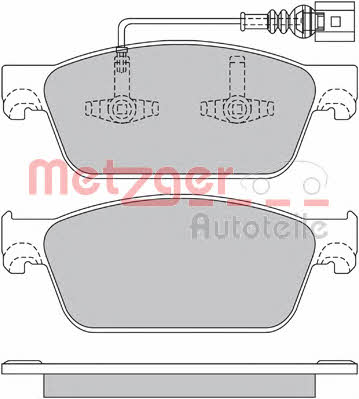 Metzger 1170484 Brake Pad Set, disc brake 1170484