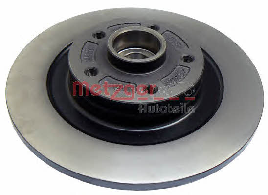 Metzger 6110095 Rear brake disc, non-ventilated 6110095