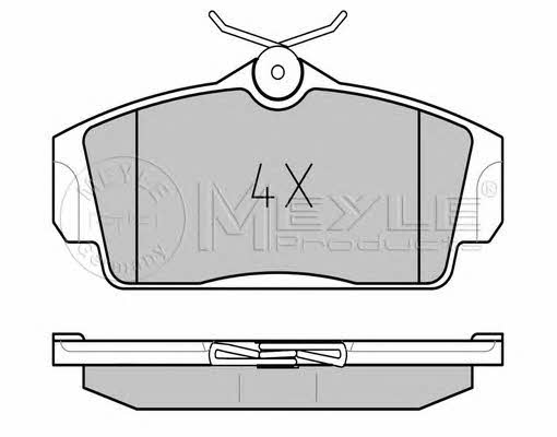 Meyle 025 234 6316 Brake pad set 0252346316 0252346316 Meyle Brake pad set