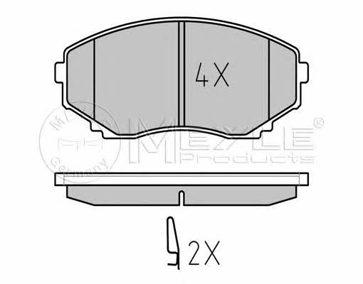 Brake pad Mazda MPV: 0252351516W Meyle Brake pad set