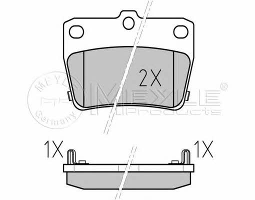 Brake pad set Meyle 025 236 5614/W