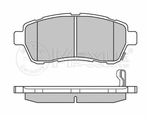 Meyle 025 242 8316/W Brake Pad Set, disc brake 0252428316W