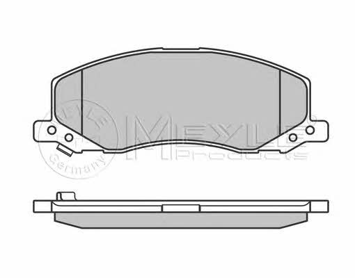 Brake pad set Meyle 025 244 1817/W