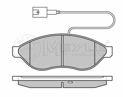 Brake pad Peugeot Boxer: 0252446819W1 Meyle Brake pad set