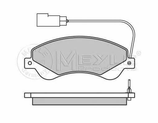 Meyle 025 244 8518/W Brake pad set 0252448518W 0252448518W Meyle Brake pad set