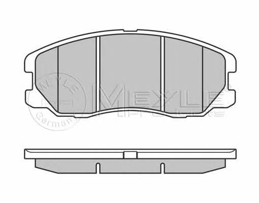 Brake pad set Meyle 025 245 1016/W