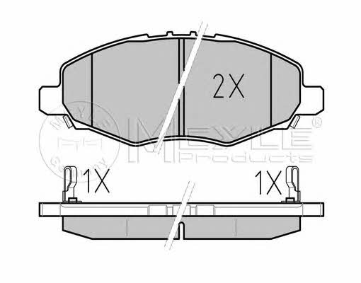 Brake pad set Meyle 025 245 2316/W