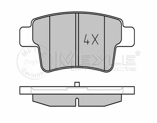 Meyle 025 245 4016 Brake Pad Set, disc brake 0252454016