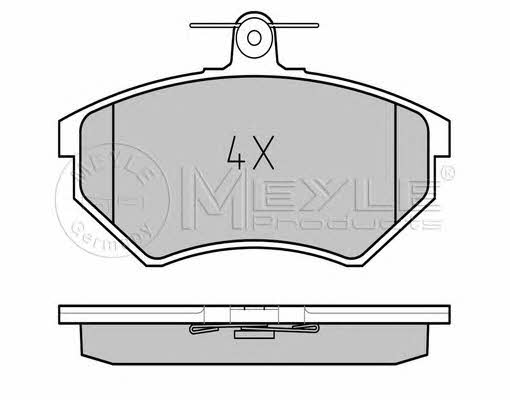 Meyle 025 201 6816/PD Brake Pad Set, disc brake 0252016816PD