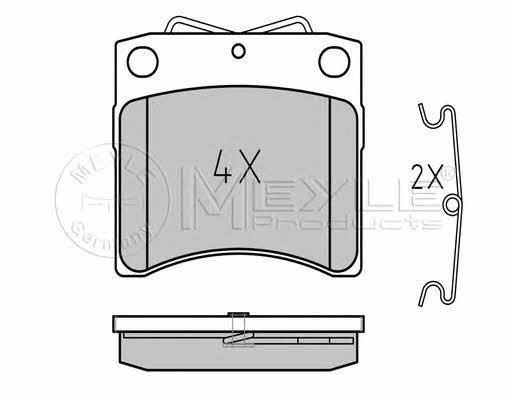 0252065217 Meyle Brake pad set