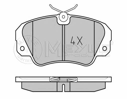 Meyle 025 213 6819/PD Brake Pad Set, disc brake 0252136819PD