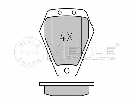 0252145218W Meyle Brake pad set