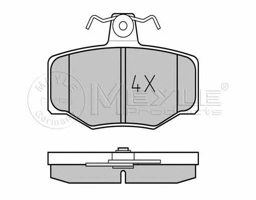 Brake pad kit Nissan Almera: 0252154515PD Meyle Brake pad set