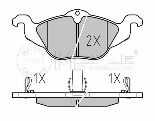 Meyle 025 230 6317/W Brake Pad Set, disc brake 0252306317W