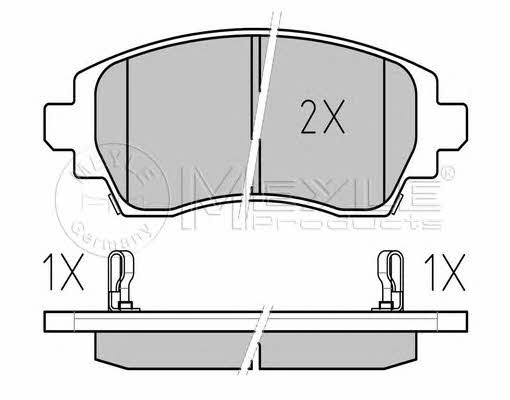 Brake pad set Meyle 025 230 8818/W