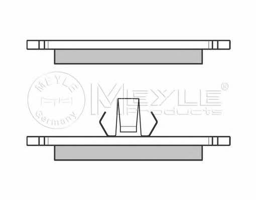 0252310315 Meyle Brake pad set