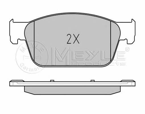 Brake Pad Set, disc brake Meyle 025 246 2318&#x2F;W