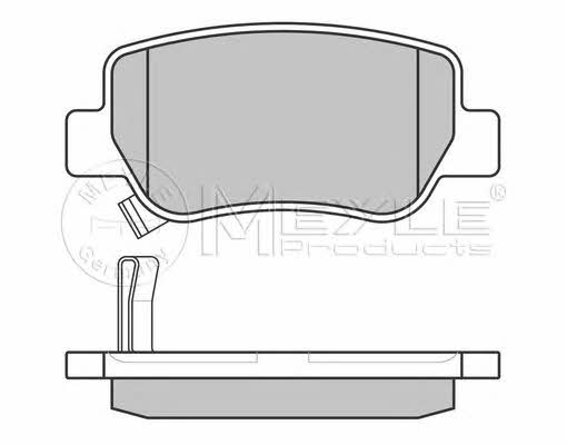 Brake pad set Meyle 025 248 8516/W