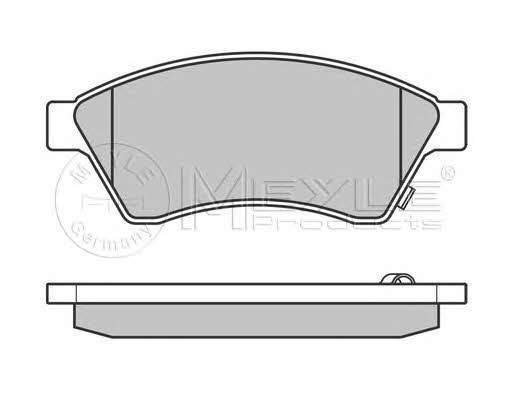 Meyle 025 250 3118/W Brake Pad Set, disc brake 0252503118W