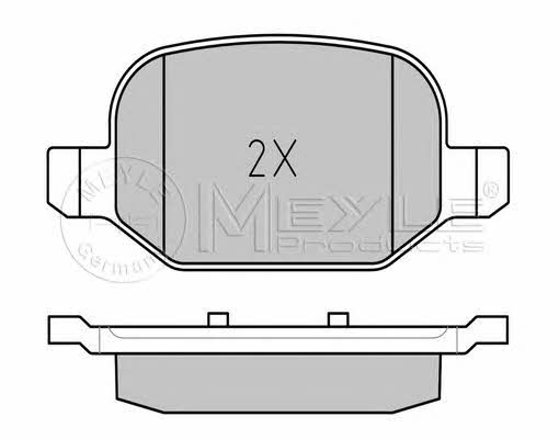 0252565217 Meyle Brake pad set