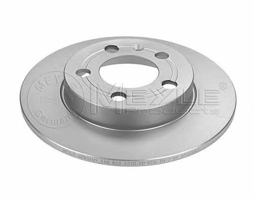 Meyle 115 523 1070/PD Rear brake disc, non-ventilated 1155231070PD