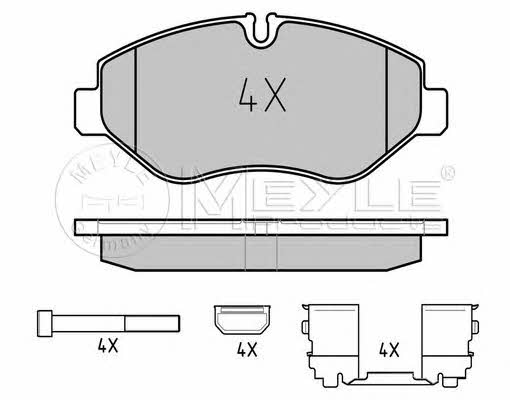 Disc brake pad set Iveco Daily Line: 0252922920PD Meyle Brake pad set