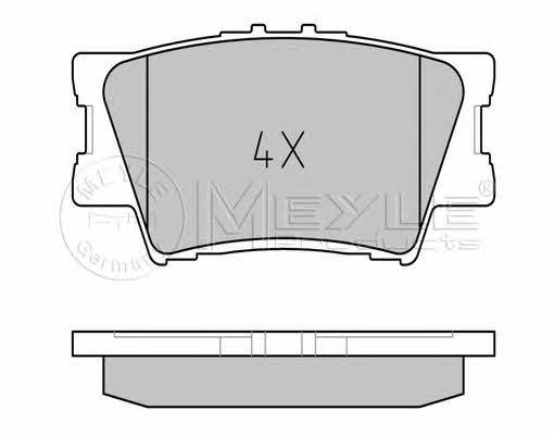 Meyle 025 243 3815/PD Brake Pad Set, disc brake 0252433815PD