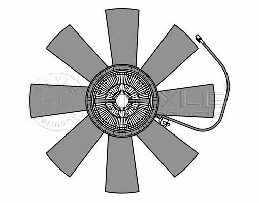 Meyle 814 234 0002 Hub, engine cooling fan wheel 8142340002