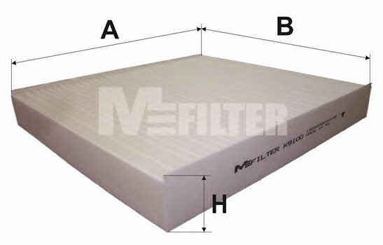 M-Filter K 9100 Filter, interior air K9100