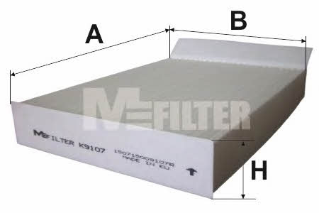 M-Filter K 9107 Filter, interior air K9107