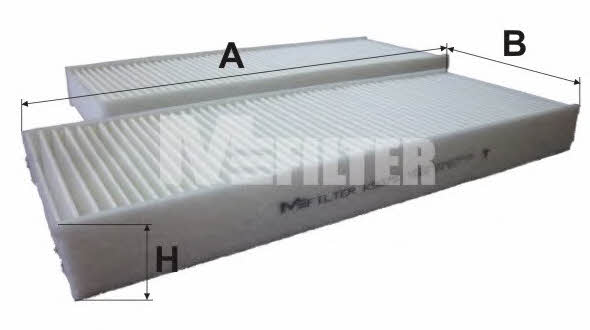 M-Filter K 9075-2 Filter, interior air K90752