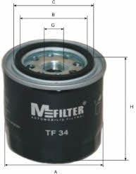 M-Filter TF 34 Oil Filter TF34