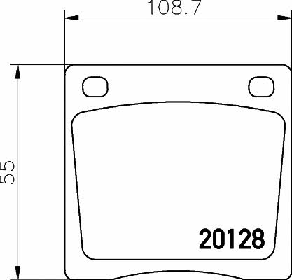 Mintex MDB1107 Brake Pad Set, disc brake MDB1107