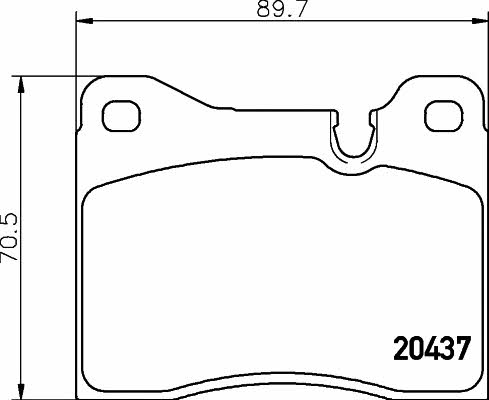 Mintex MDB1115 Brake Pad Set, disc brake MDB1115