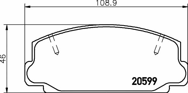 Mintex MDB1149 Brake Pad Set, disc brake MDB1149