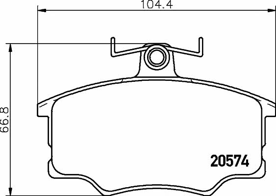 Mintex MDB1150 Brake Pad Set, disc brake MDB1150