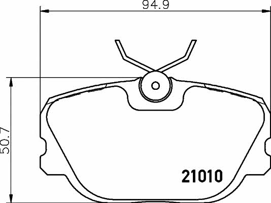 Mintex MDB1390 Brake Pad Set, disc brake MDB1390